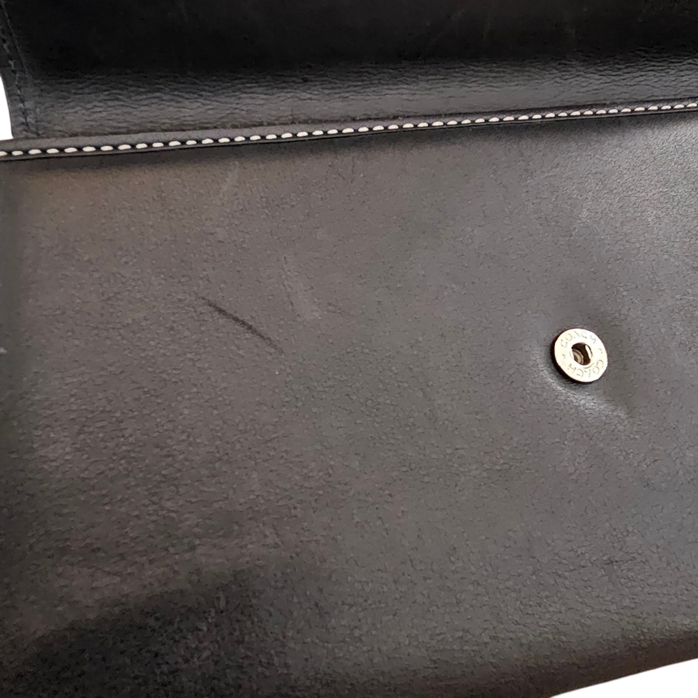 Coach Hamilton Black Leather Tri Fold Wallet - Picture 10 of 12